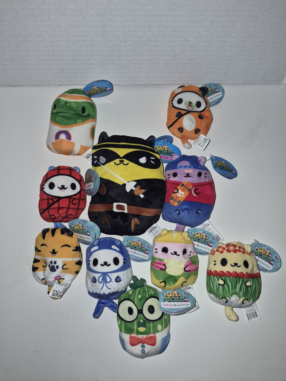 Cats Vs Pickles Assorted Bean Bag Plush Toy Lot With Tags